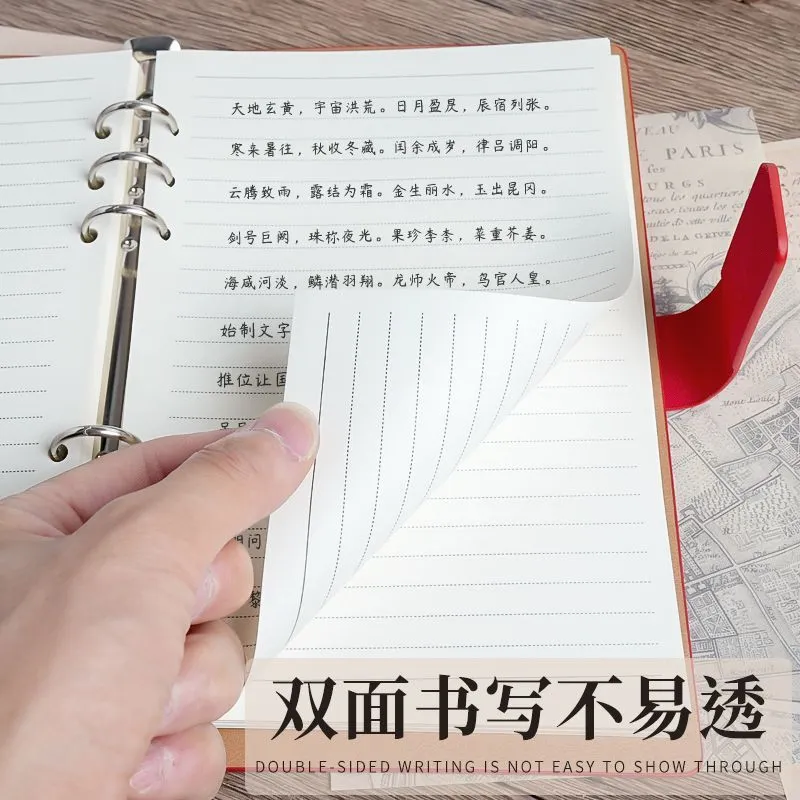 Planner notebook page detail